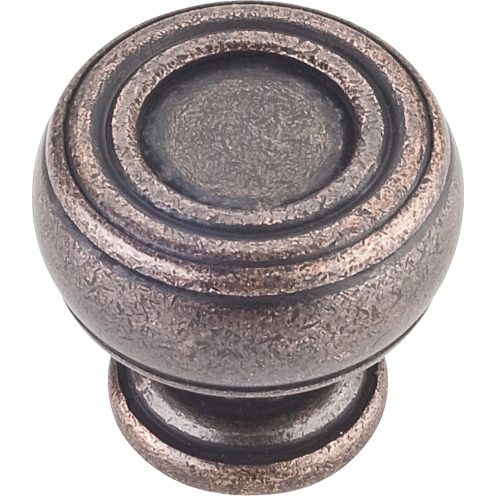 Bremen 2 Barrel Knob, 1-3/16" Dia.,  Distressed Oil Rubbed Bronze