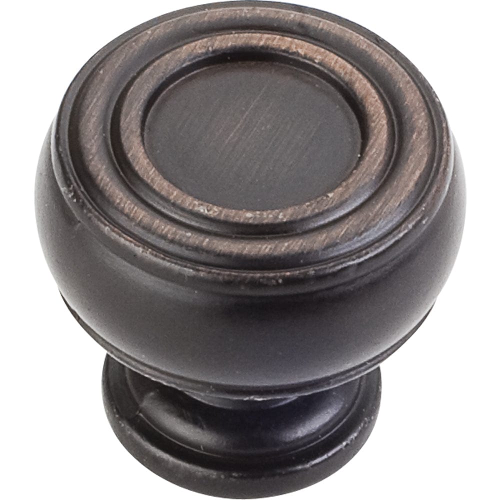 Bremen 2 Barrel Knob, 1-3/16" Dia.,  Brushed Oil Rubbed Bronze