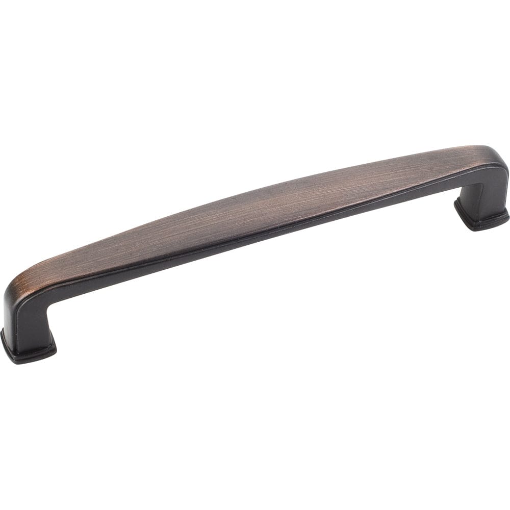 Milan 1 Plain Square Pull, 128 mm C/C, Brushed Oil Rubbed Bronze