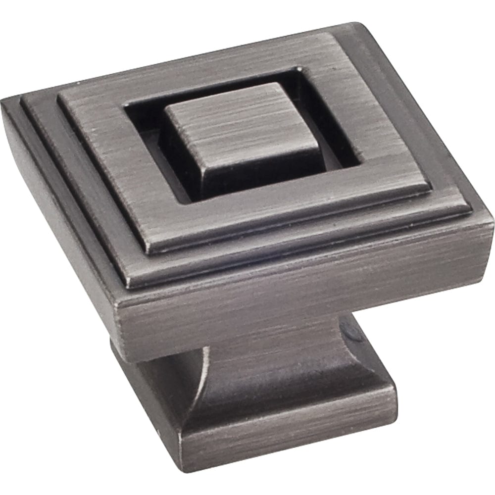 Delmar Large Knob, 1-1/4" O.L., Brushed Pewter