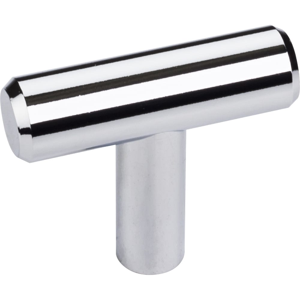 Naples "T" Knob, 1-9/16" O.L.,, Polished Chrome