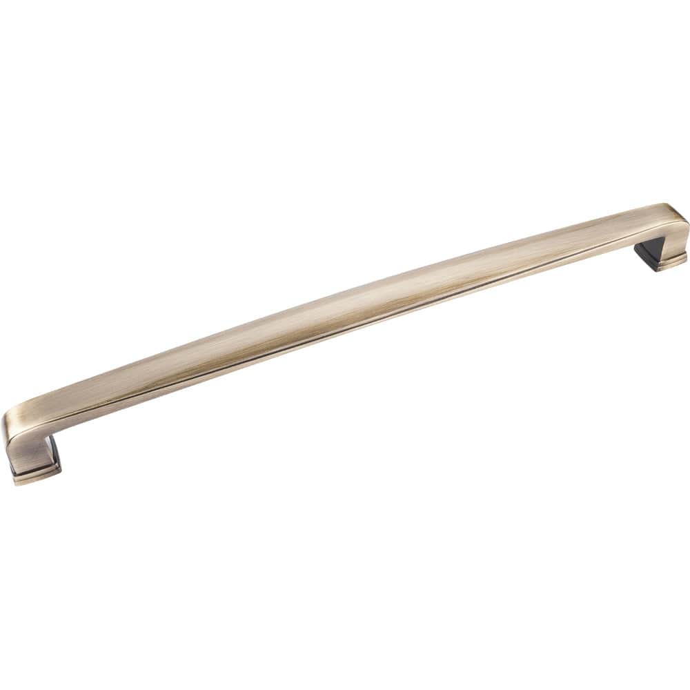 Milan 1 Appliance Handle, 12" C/C, Brushed Antique Brass