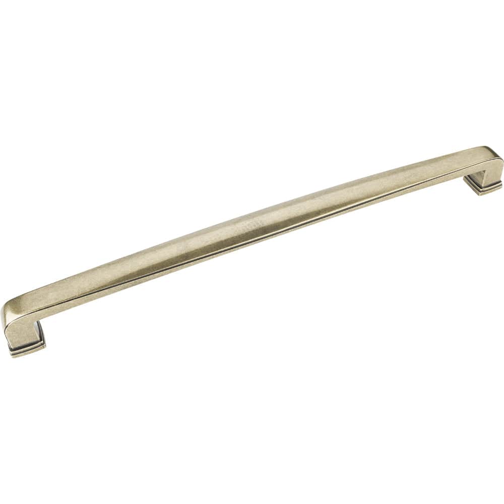 Milan 1 Appliance Handle, 12" C/C,  Distressed Antique Brass