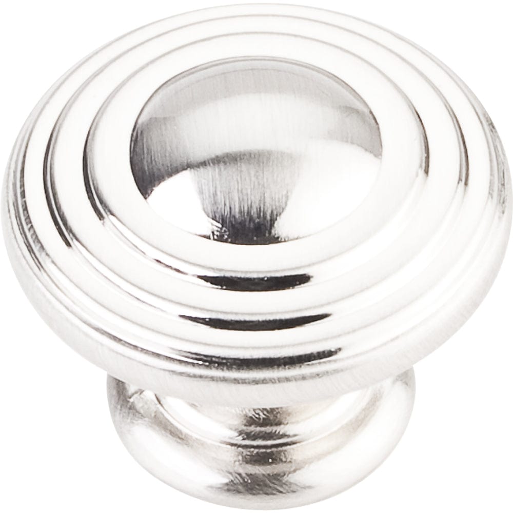 Bremen 2 Stacked Knob, 1-1/4" Dia.,  Satin Nickel