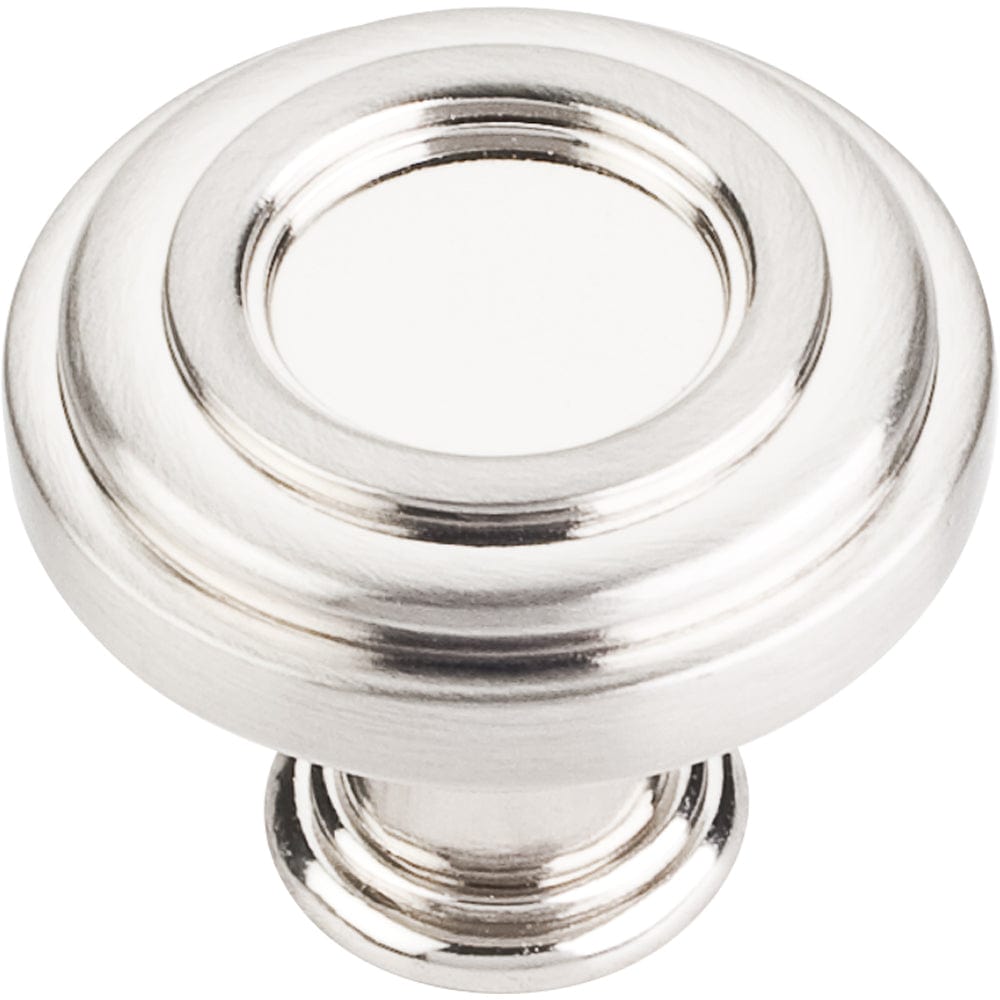 Lafayette Knob, 1-3/8" Dia.,  Satin Nickel
