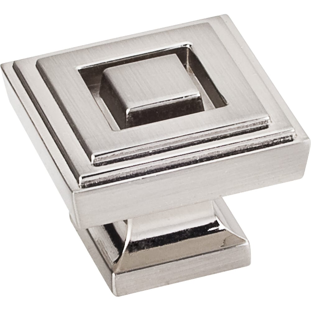 Delmar Large Knob, 1-1/4" O.L., Satin Nickel