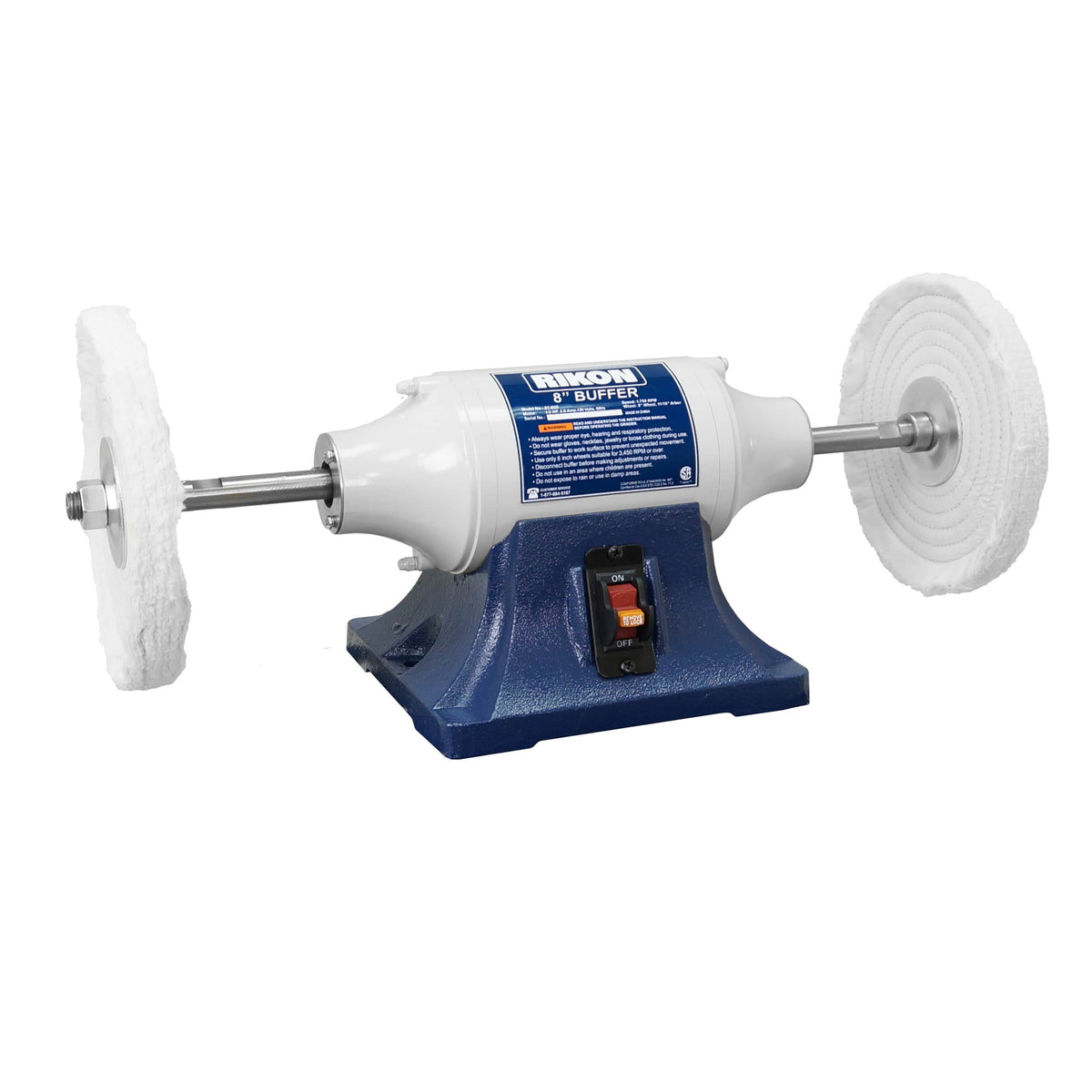 8" Low Speed Buffer - 1/2 HP