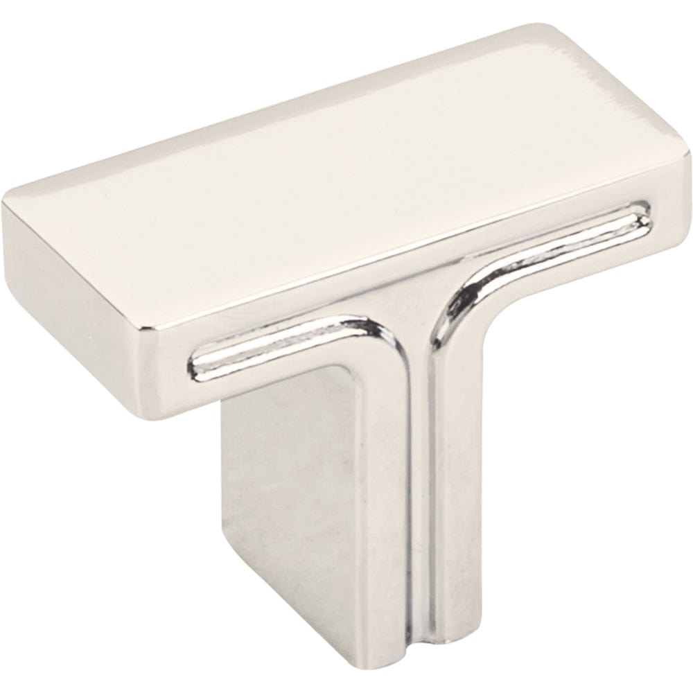 Anwick Rectangle Knob, 1-3/8" O.L., Polished Nickel