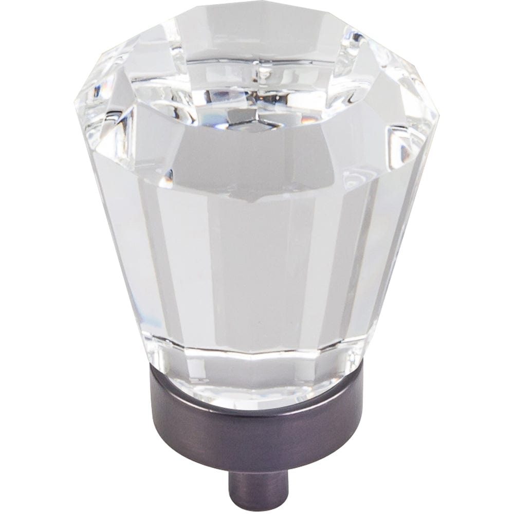 Harlow Large Tapered Glass Knob, 1-1/4" Dia.,  Brushed Oil Rubbed Bronze