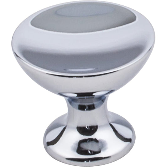 Rae Large Knob, 1-3/8" Dia., Polished Chrome