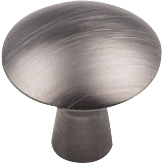 Zachary Knob, 1-1/16" Dia Brushed Pewter