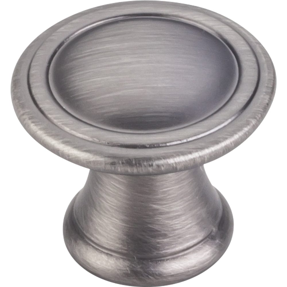 Chesapeake Knob, 1-3/16" Dia.,  Brushed Pewter