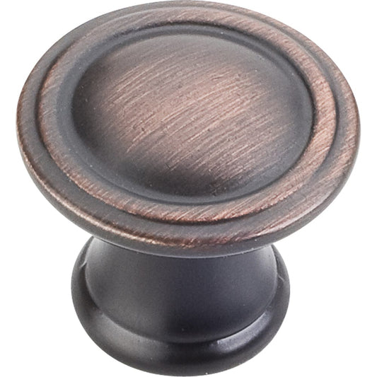 Cordova Knob, 1-3/16" Dia.,  Brushed Oil Rubbed Bronze