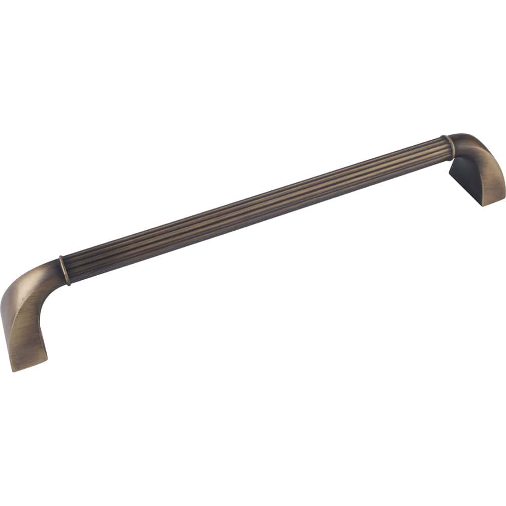 Cordova Appliance Handle, 12" C/C, Antique Brushed Satin Brass
